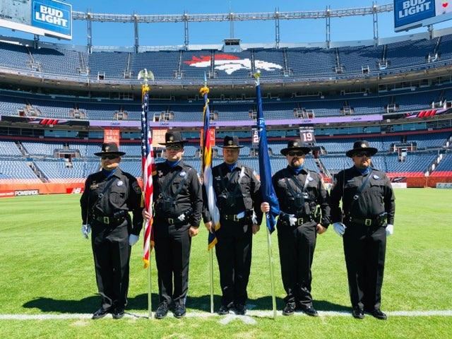 Honor Guard at Broncos Game